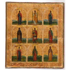 Russian Icon with Saints