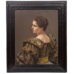 Jan Styka (1858 Lvov - 1925 Řím), Portrét manželky Lucyny Olgiati, 1895.