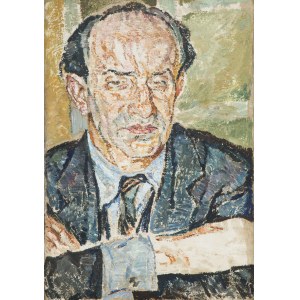 Mela Muter (1876 Warschau - 1967 Paris), Zweiseitiges Gemälde: Landschaft aus Südfrankreich, ca. 1923 / Porträt eines Schriftstellers, 1940-1945
