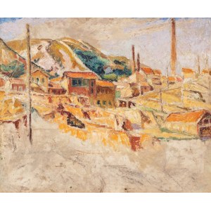 Mela Muter (1876 Warschau - 1967 Paris), Landschaft mit einer kleinen Stadt