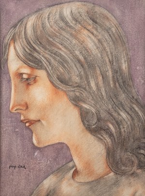 Eugeniusz Zak (1884 Mogilno - 1926 Paryż), Głowa dziewczyny z profilu, lata 1915-1920