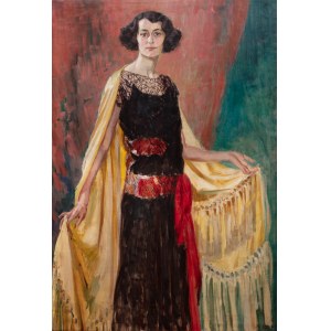 Albert Lipczinski (1876 Lebork - 1974 Sopot), Portrait of a woman