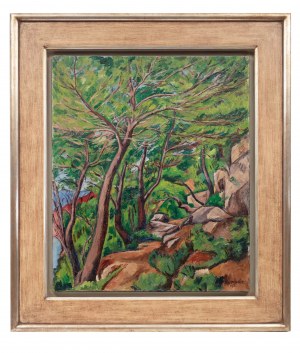 Szymon Mondzain (1888 Chełm - 1979 Paryż), Ścieżka pod drzewami, 1921 r.