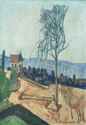 Joseph Pressmane (1904 Beresteczko- 1967 Paryż), Wieś, 1958 r.