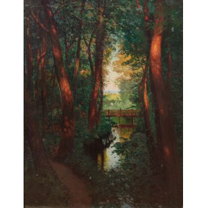 Alfred Scherres (1864 Gdansk - 1924 Berlin), Royal Park in Oliva