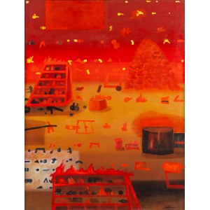 Jan Tarasin (1926 Kalisz - 2009 Warsaw), Fire, 1976