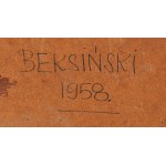 Zdzislaw Beksinski (1929 Sanok - 2005 Warsaw), Relief, 1958