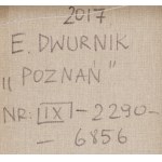 Edward Dwurnik (1943 Radzymin - 2018 Warszawa), Poznań z cyklu Podróże autostopem, 2017