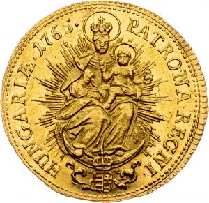 Maria Theresia, 2 Dukat 1765, KB, Kremnitz