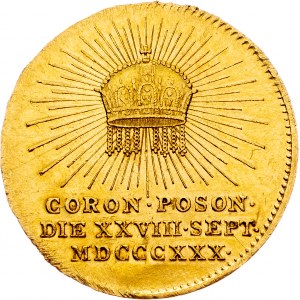 Franz I. (II.), 1 Dukat 1830, Coronation in Pressburg