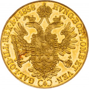 Franz Joseph I., 4 Dukat 1858, A, Vienna