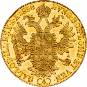 Franz Joseph I., 4 Dukat 1858, A, Vienna