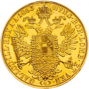 Franz Joseph I., 4 Dukat 1863, Vienna