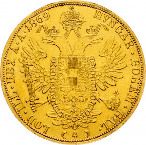 Franz Joseph I., 4 Dukat 1869, Vienna