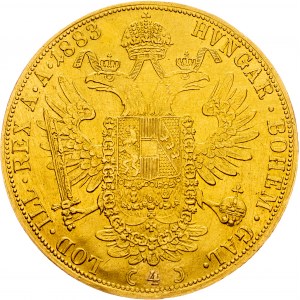 Franz Joseph I., 4 Dukat 1883, Vienna