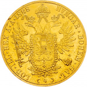 Franz Joseph I., 4 Dukat 1888, Vienna