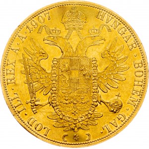 Franz Joseph I., 4 Dukat 1907, Vienna