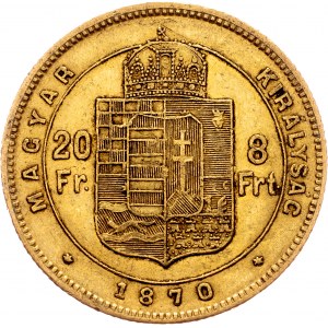 Franz Joseph I., 8 Forint 1870, KB, Kremnitz
