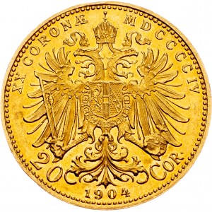 Franz Joseph I., 20 Krone 1904, Wien