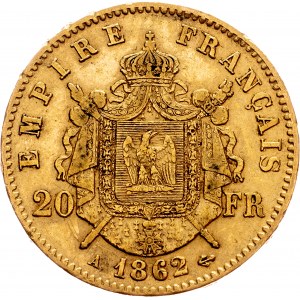 Napoleon III., 20 Francs 1862, A, Paris