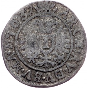 Ferdinand II., 1 Kreuzer 1637, Prague