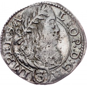 Leopold I., 3 Kreuzer 1659, Kuttenberg