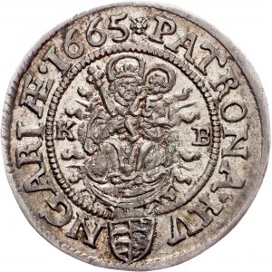 Leopold I., 3 Kreuzer 1665, KB, Kremnitz