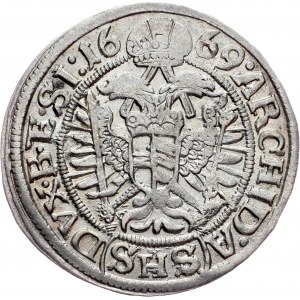 Leopold I., 3 Kreuzer 1669, SHS, Breslau