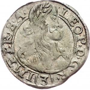 Leopold I., 3 Kreuzer 1670, Prague
