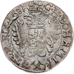 Leopold I., 3 Kreuzer 1681, Kuttenberg