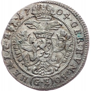 Leopold I., 3 Kreuzer 1704, GE, Prague