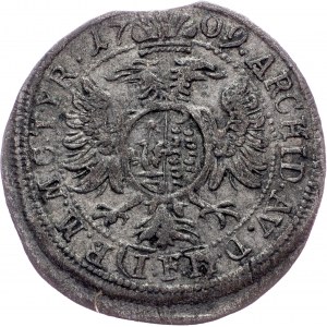 Joseph I., 1 Kreuzer 1709, Hermannstadt
