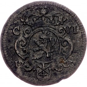 Charles VI., 1/4 Kreuzer 1720, Prague