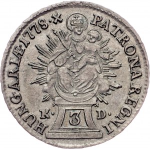Maria Theresia, 3 Kreuzer 1778, B/K-B