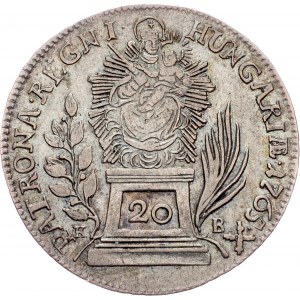 Maria Theresia, 20 Kreuzer 1765, KB, Kremnitz