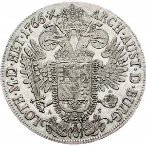 Joseph II., 1 Thaler 1766, F/A.-S., Hall