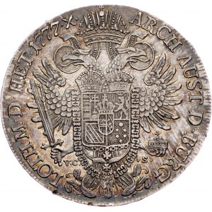 Joseph II., 1 Thaler 1777, F/V.C.-S., Hall