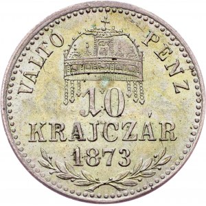 Franz Joseph I., 10 Krajczár 1873, KB, Kremnitz