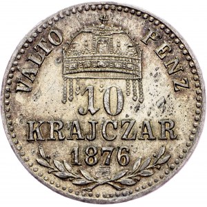 Franz Joseph I., 10 Krajczár 1876, KB, Kremnitz