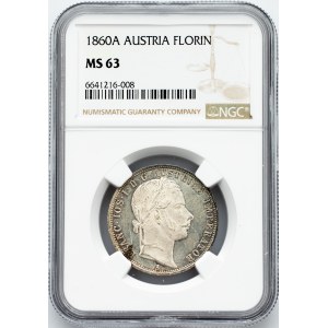 Franz Joseph I., 1 Gulden 1860, A, Vienna
