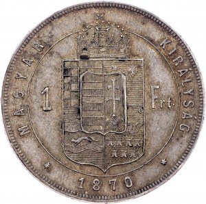 Franz Joseph I., 1 Forint 1870, GYF, Karlsburg