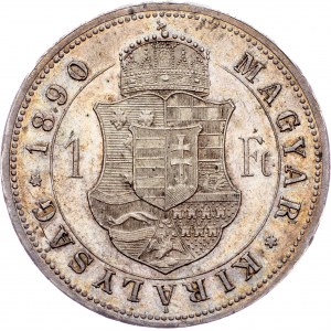 Franz Joseph I., 1 Forint 1890, KB, Kremnitz