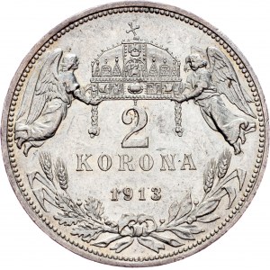 Franz Joseph I., 2 Korona 1913, KB, Kremnitz