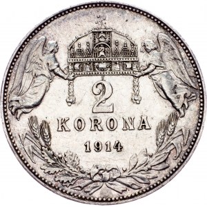 Franz Joseph I., 2 Korona 1914, KB, Kremnitz
