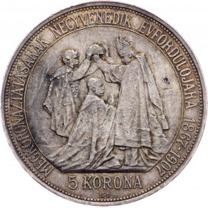 Franz Joseph I., 5 Korona 1907, KB, Kremnitz