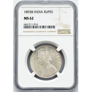 Victoria, 1 Rupie 1893, B