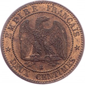 Napoleon III., 2 centimes 1861, K