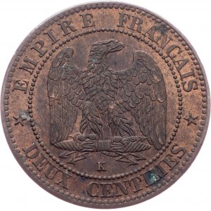 Napoleon III., 2 centimes 1861, K