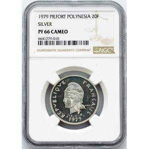 Französisch-Polynesien, 20 Francs 1979, PIEFORT