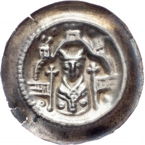 Konrad II., Heinrich I., Johann I., Brakteat 1221-1260, Hildesheim